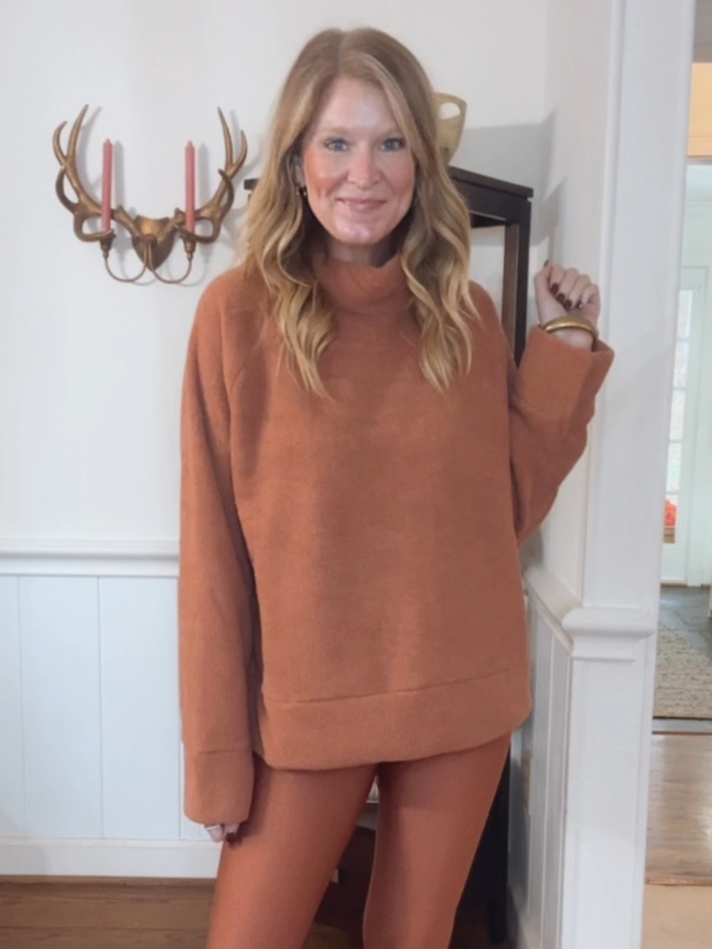 Xersion Fleece Cozy Mock Neck Sweatshirt